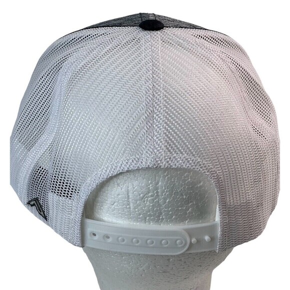 New Pacific Headwear Aggressive Heather Trucker Curved Snapback Cap 106C - Picture 5 of 7